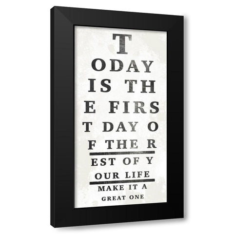 First Great Day 1 Black Modern Wood Framed Art Print with Double Matting by Prime, Marcus