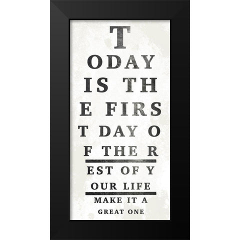 First Great Day 1 Black Modern Wood Framed Art Print by Prime, Marcus