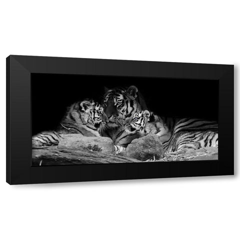 Strong Family 1 Black Modern Wood Framed Art Print by Prime, Marcus