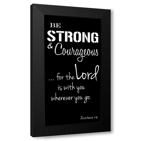 Courageous Lord Black Modern Wood Framed Art Print by Prime, Marcus
