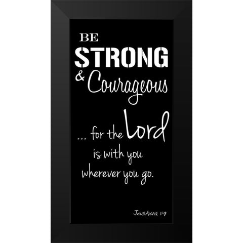 Courageous Lord Black Modern Wood Framed Art Print by Prime, Marcus