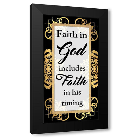 Gods Timing Black Modern Wood Framed Art Print with Double Matting by Prime, Marcus