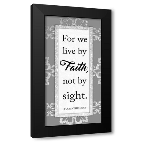 Live By Faith 1 Black Modern Wood Framed Art Print with Double Matting by Prime, Marcus