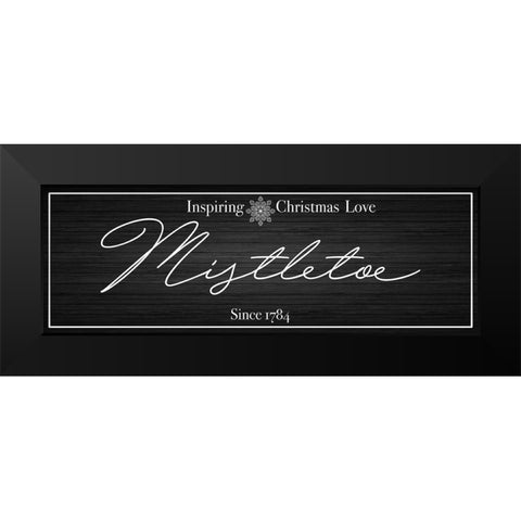 Mistletoe Love 2 Black Modern Wood Framed Art Print by Prime, Marcus