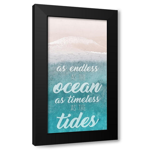 Timeless Tides Black Modern Wood Framed Art Print with Double Matting by Prime, Marcus