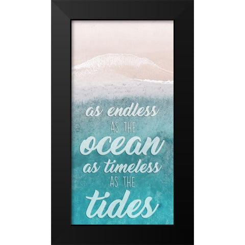 Timeless Tides Black Modern Wood Framed Art Print by Prime, Marcus