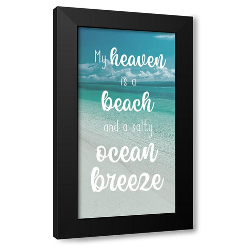 Beach Heaven Black Modern Wood Framed Art Print by Prime, Marcus