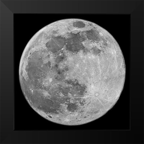To The Moon 3 Black Modern Wood Framed Art Print by Prime, Marcus