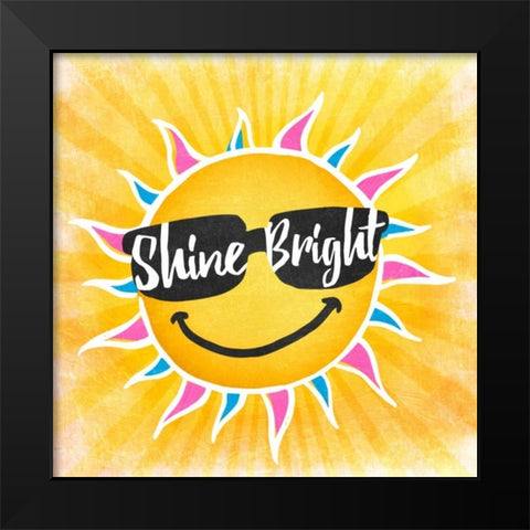 Shine Bright Black Modern Wood Framed Art Print by Prime, Marcus