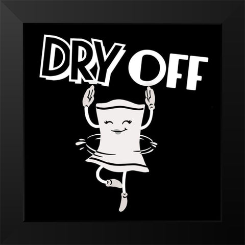 Retro Dry Dance 2 Black Modern Wood Framed Art Print by Prime, Marcus