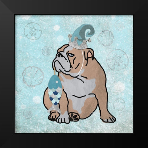 Merry Seasmas Black Modern Wood Framed Art Print by Prime, Marcus