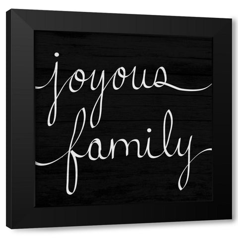 Joyous Family Black Modern Wood Framed Art Print by Prime, Marcus