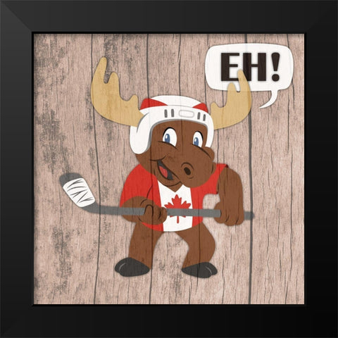 Canadian Moose Black Modern Wood Framed Art Print by Prime, Marcus