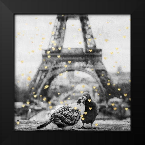 Paris Love 1 Black Modern Wood Framed Art Print by Prime, Marcus