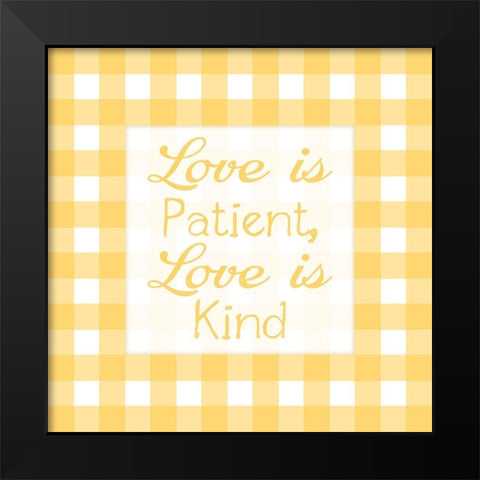 Gingham Quotes 4 Black Modern Wood Framed Art Print by Prime, Marcus