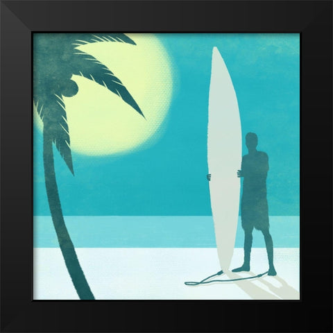 Coastal Fun 1 Black Modern Wood Framed Art Print by Prime, Marcus