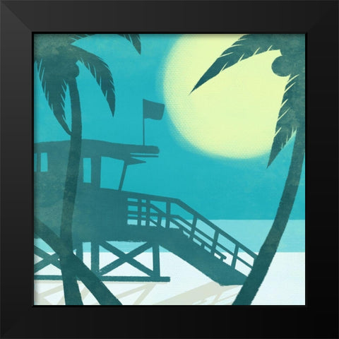 Coastal Fun 2 Black Modern Wood Framed Art Print by Prime, Marcus