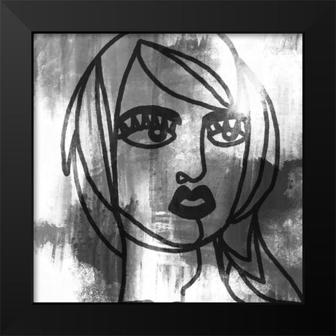 Mademoiselle 3 Black Modern Wood Framed Art Print by Prime, Marcus