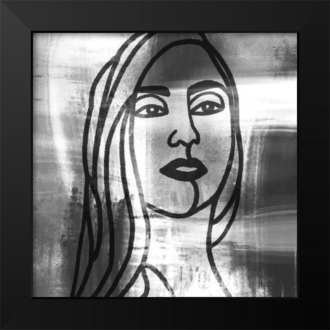 Mademoiselle 4 Black Modern Wood Framed Art Print by Prime, Marcus
