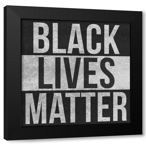 BLM Movement 2 Black Modern Wood Framed Art Print with Double Matting by Prime, Marcus
