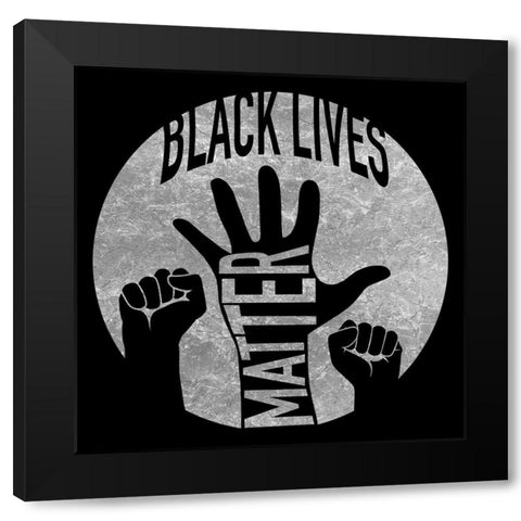 Strong Together 2 Black Modern Wood Framed Art Print by Prime, Marcus