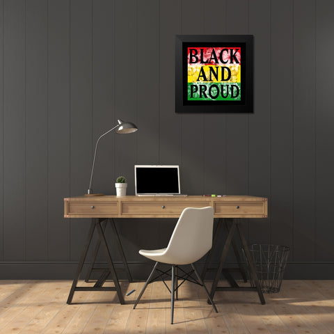 Flower Black and Proud Black Modern Wood Framed Art Print by Prime, Marcus