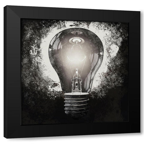Darkness Shine 1 Black Modern Wood Framed Art Print by Prime, Marcus