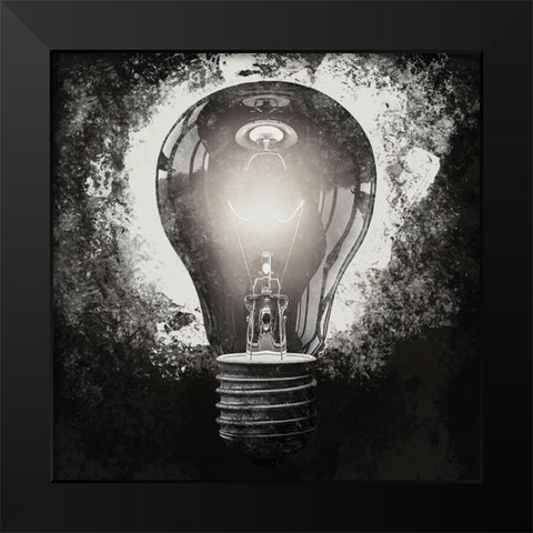Darkness Shine 1 Black Modern Wood Framed Art Print by Prime, Marcus
