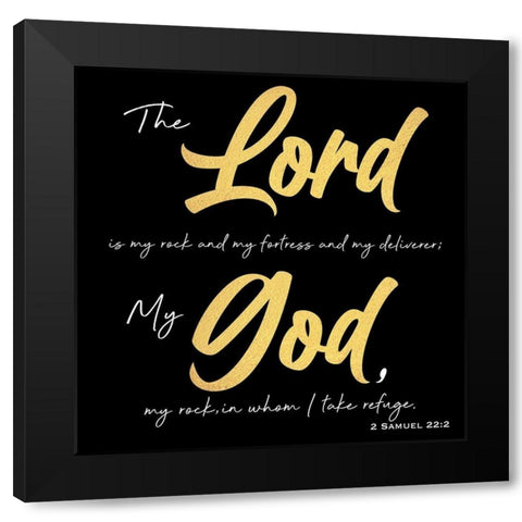 My Rock Black Modern Wood Framed Art Print with Double Matting by Prime, Marcus