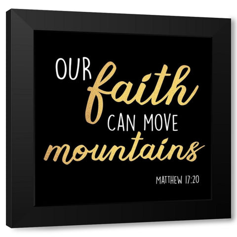 Move Mountains Black Modern Wood Framed Art Print by Prime, Marcus