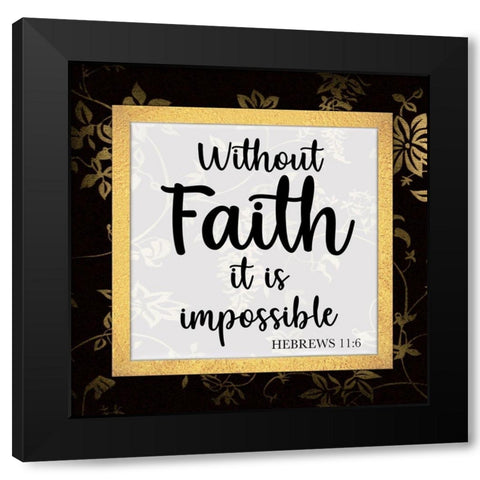 Without Faith Black Modern Wood Framed Art Print with Double Matting by Prime, Marcus