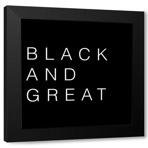 Black And Great Black Modern Wood Framed Art Print with Double Matting by Prime, Marcus