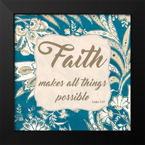 All Things Possible Black Modern Wood Framed Art Print by Prime, Marcus