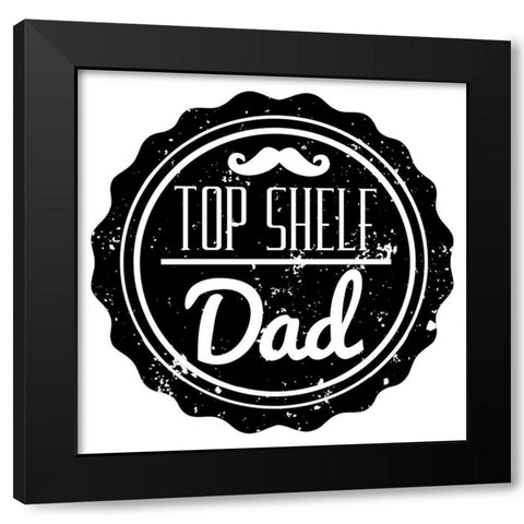 Top Shelf Black Modern Wood Framed Art Print with Double Matting by Prime, Marcus