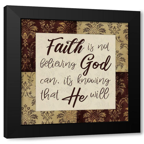 God Willing Black Modern Wood Framed Art Print with Double Matting by Prime, Marcus