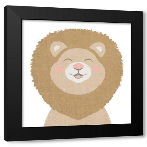 Happy Safari Black Modern Wood Framed Art Print with Double Matting by Prime, Marcus