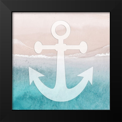 Coastal Anchor Black Modern Wood Framed Art Print by Prime, Marcus