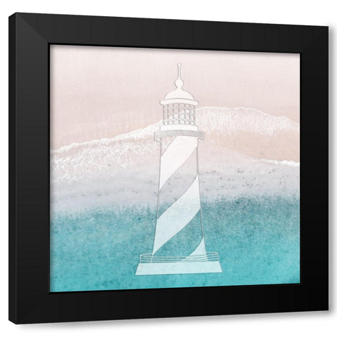 Coastal Lighthouse Black Modern Wood Framed Art Print by Prime, Marcus