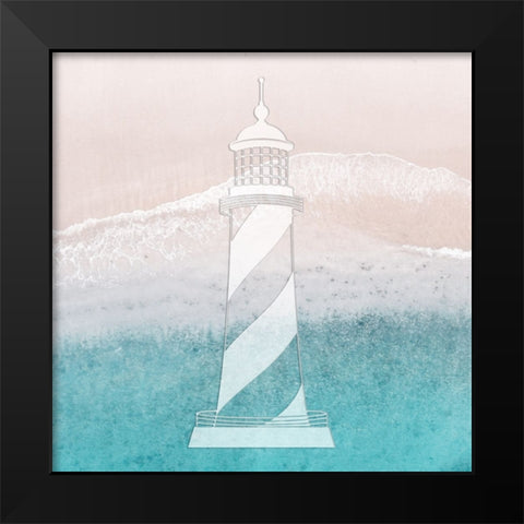 Coastal Lighthouse Black Modern Wood Framed Art Print by Prime, Marcus