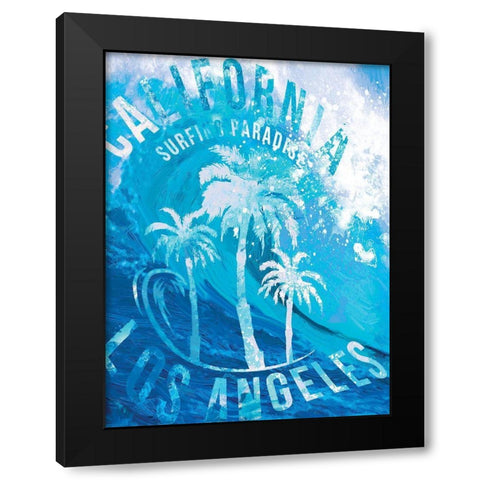 South Coast Curls 2 Black Modern Wood Framed Art Print with Double Matting by Miller, Savannah