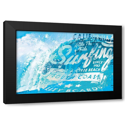 South Coast Curls 4 Black Modern Wood Framed Art Print with Double Matting by Miller, Savannah