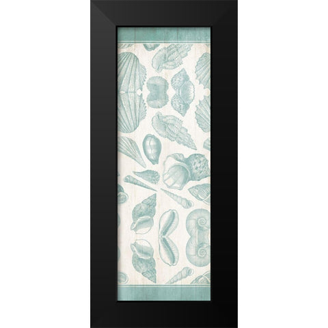 Sea Shells Black Modern Wood Framed Art Print by Villa, Mlli