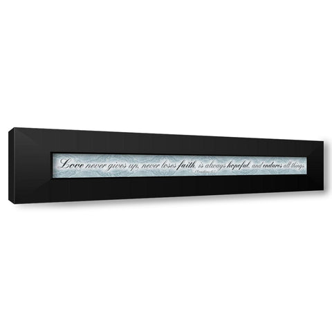 Love Faith Black Modern Wood Framed Art Print by Villa, Mlli