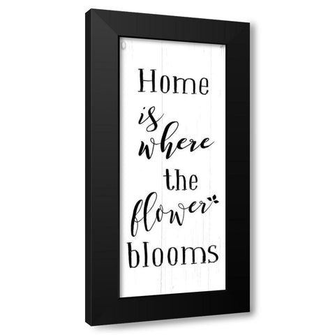 Flower Blooms Black Modern Wood Framed Art Print with Double Matting by Villa, Mlli