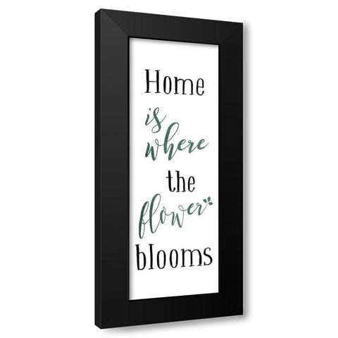 Flower Blooms Colors Black Modern Wood Framed Art Print with Double Matting by Villa, Mlli