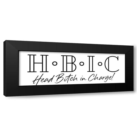 HBIC Black Modern Wood Framed Art Print with Double Matting by Villa, Mlli