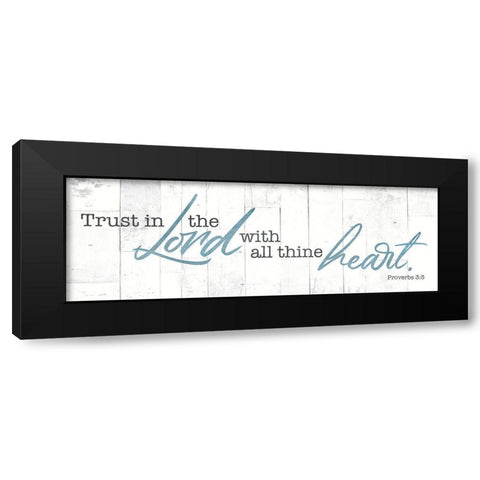 Trust In Black Modern Wood Framed Art Print with Double Matting by Villa, Mlli
