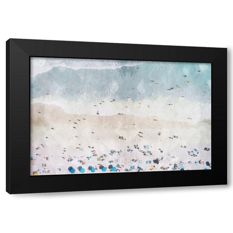 Beaching Out Black Modern Wood Framed Art Print with Double Matting by Villa, Mlli