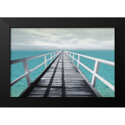 Dock out Black Modern Wood Framed Art Print by Villa, Mlli