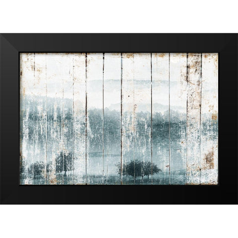 Forrest Black Modern Wood Framed Art Print by Villa, Mlli